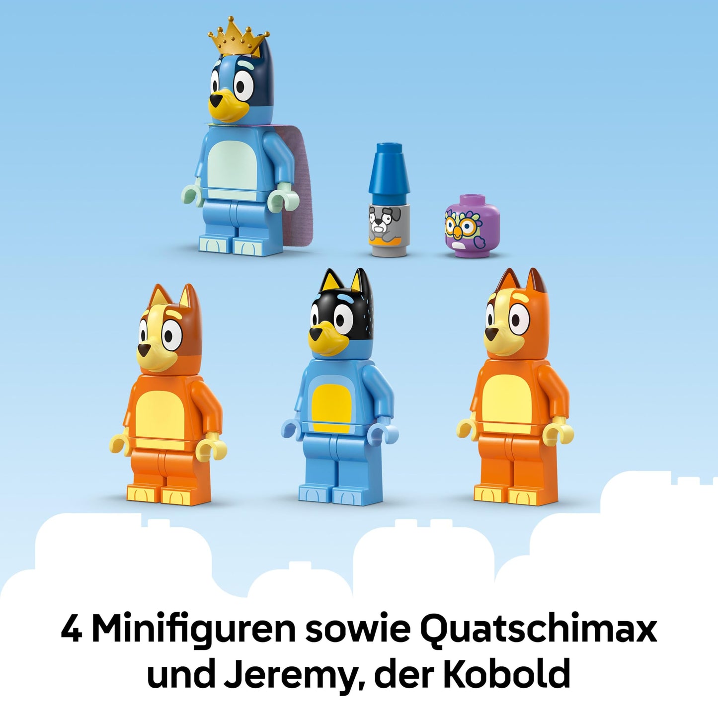 LEGO Bluey: Bluey's House - Modular toy with rooms, garden, 4 minifigures and accessories - Birthday gift for girls and boys aged 4 and up or fans of the TV series - 11203