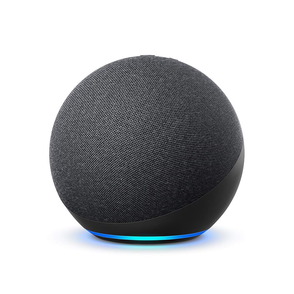 Echo (4th Generation), International Version | With outstanding sound, smart home hub and Alexa | anthracite - L4S3RE