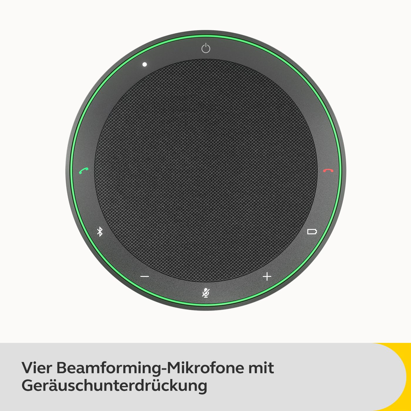 Jabra Speak2 75 Wireless Bluetooth Speakerphone for Work and Music - 4 Microphones, 65mm Speaker - New Pairing Feature, USB-C Adapter, Google Meet, Dark Gray - 2775-429