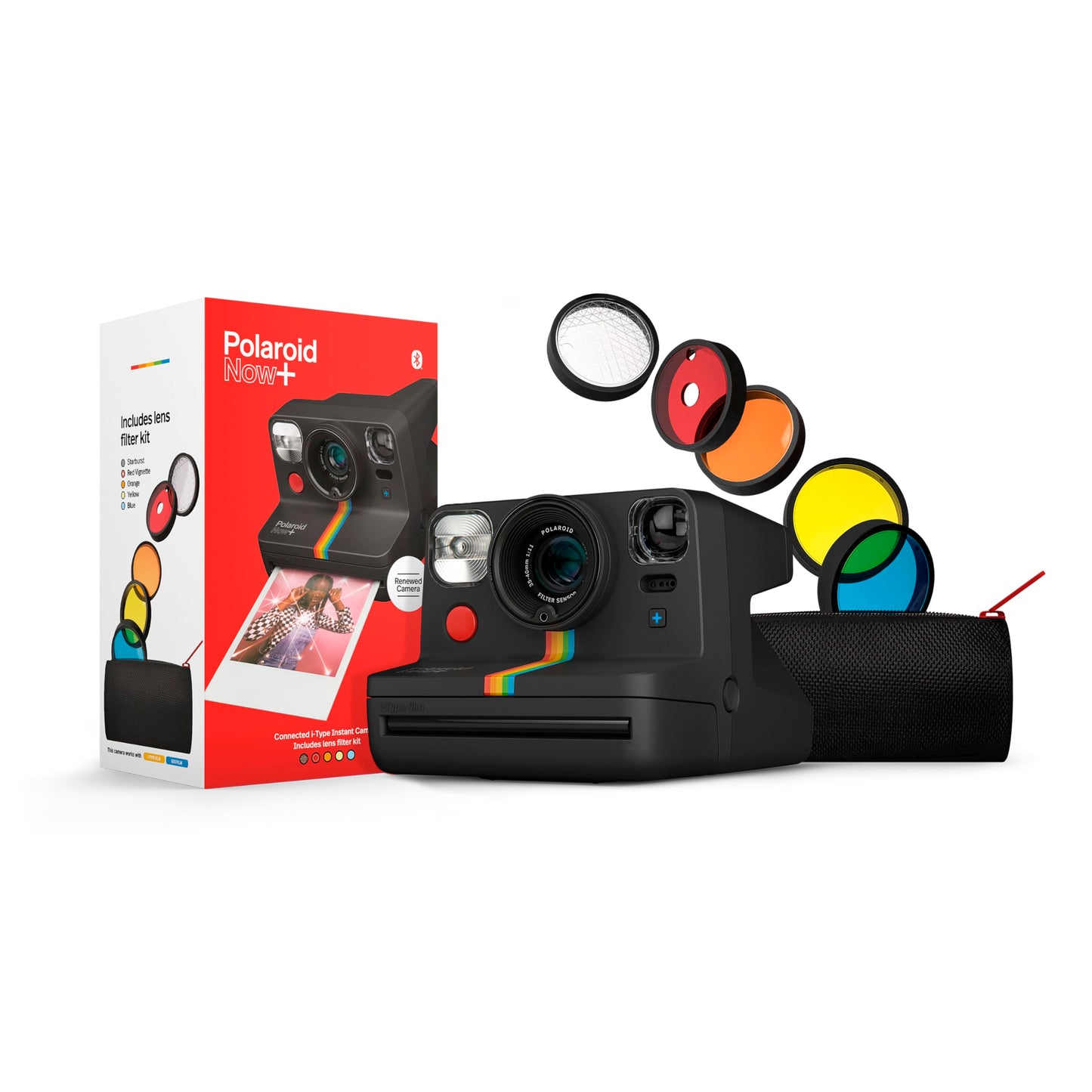 Polaroid Now+ I-Type Instant Camera Refurbished Black (9124)