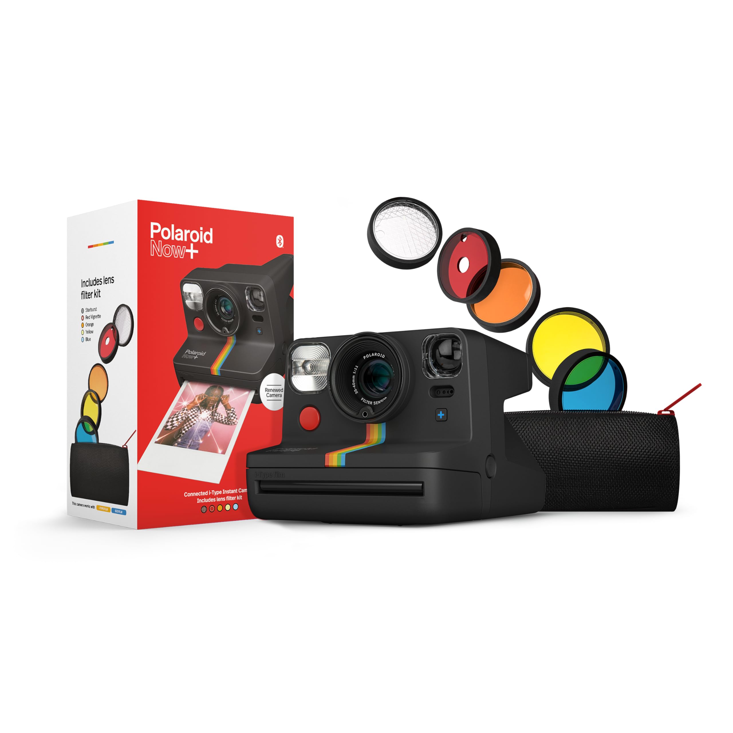 Polaroid Now+ I-Type Instant Camera Refurbished Black (9124)