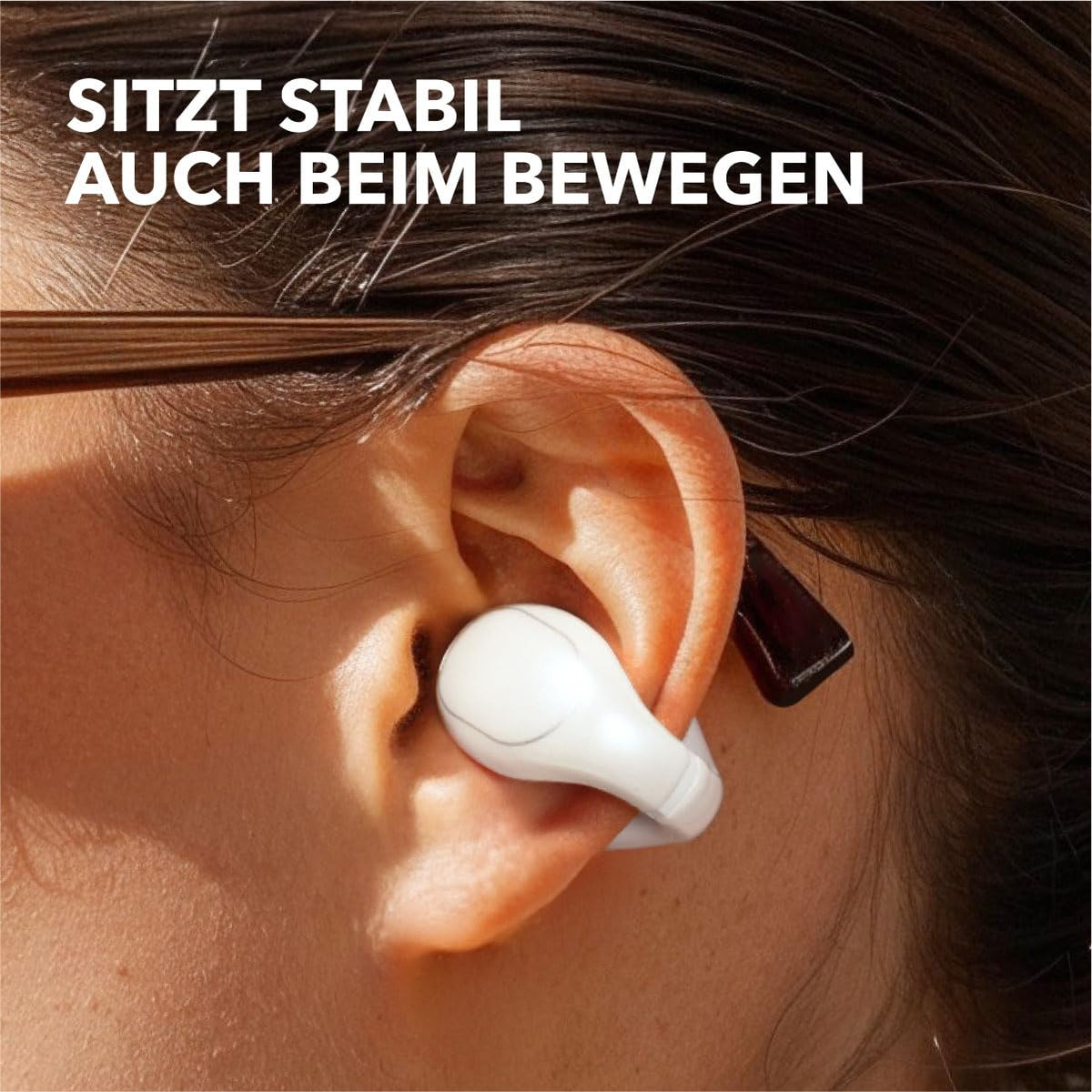 soundcore by Anker C30i, open-ear earbuds, clip-on headphones, stable hold - A3330