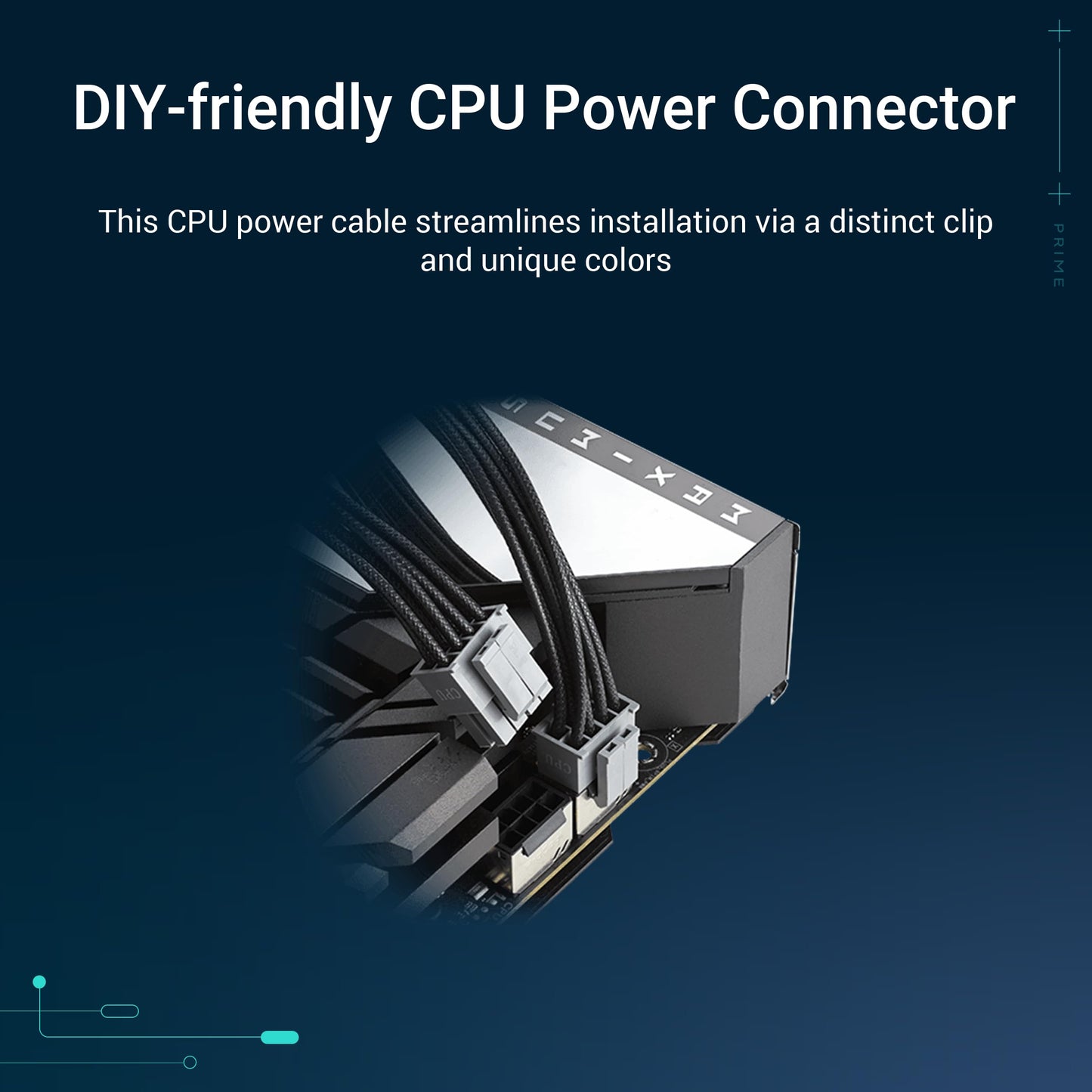 ASUS Prime 650W Bronze Black Gaming Power Supply (650 Watt, Dual Ball Bearing Fan, ATX12V, 80+ Bronze Certification, 135mm Fan, DIY Friendly CPU Power Connector, Etched Cables) - 90YE00Y1-B0NA00