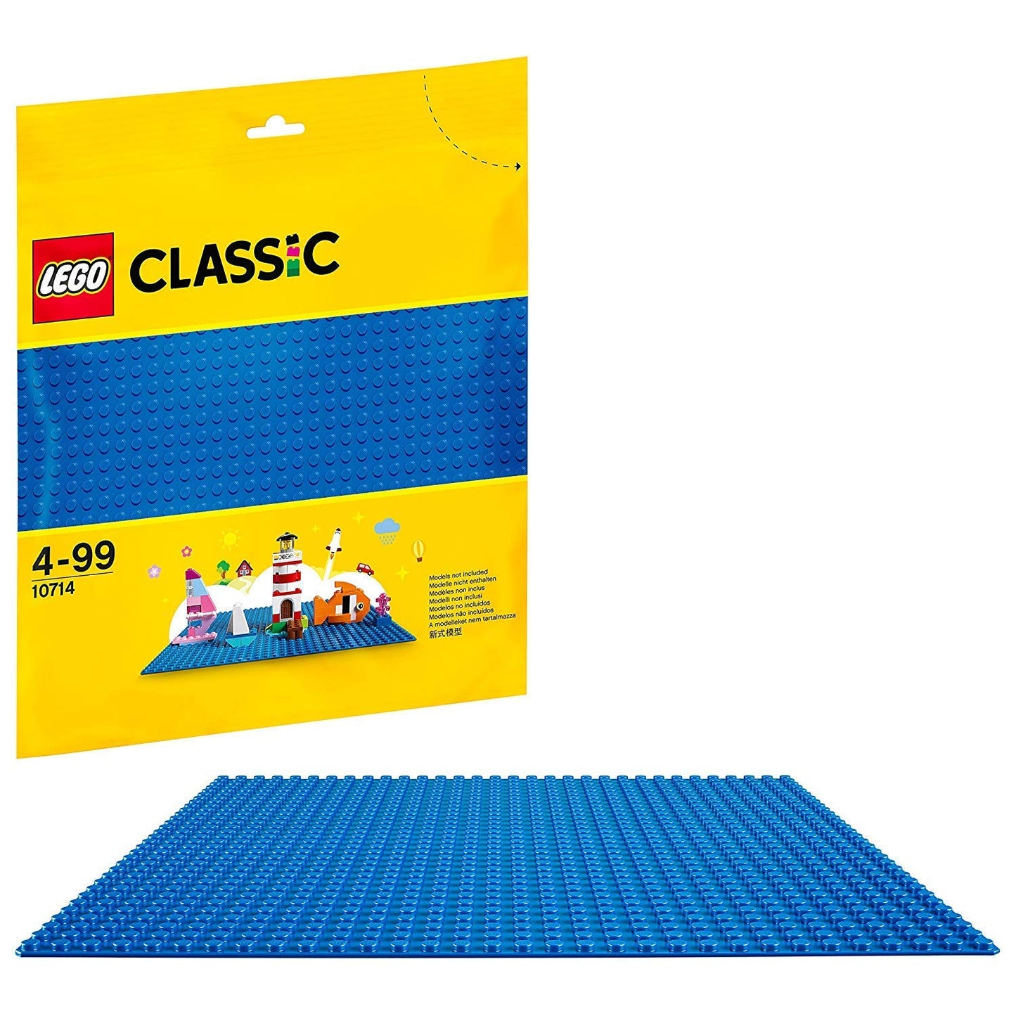 LEGO 10714 Classic Blue Building Plate, 25cm x 25cm, Educational Toy, Creative Play
