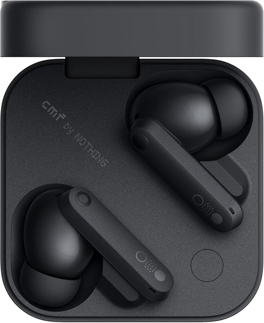 CMF by Nothing Buds Pro 2 - Wireless Earbuds with HiFi Sound, 50 dB Intelligent Active Noise Cancellation, 6 HD Microphones and Spatial Audio Effect, 2025 - Dark Gray - B187