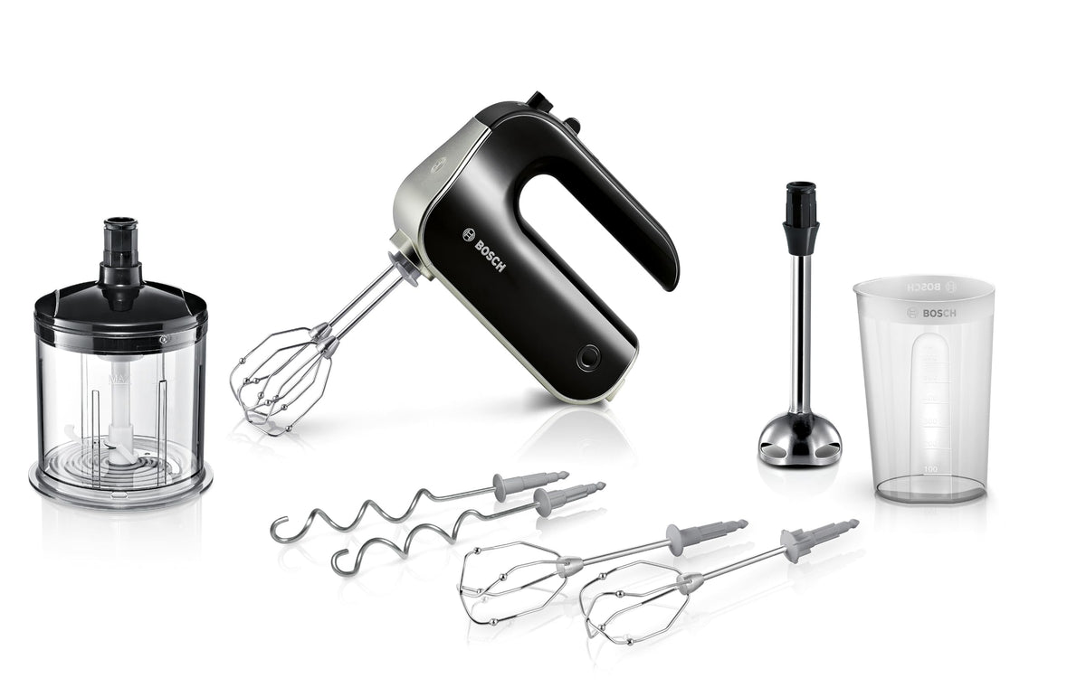 Bosch Appliances MFQ4885DE 2 Whisks, 2 Stainless Steel Kneading Hooks, Black, 575 W