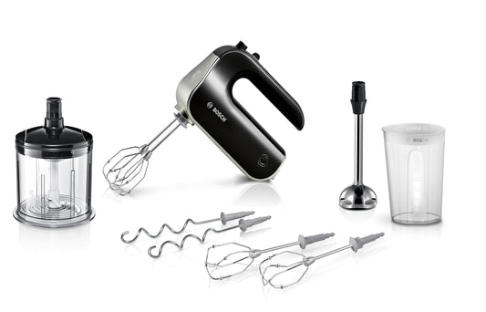 Bosch Appliances MFQ4885DE 2 Whisks, 2 Stainless Steel Kneading Hooks, Black, 575 W