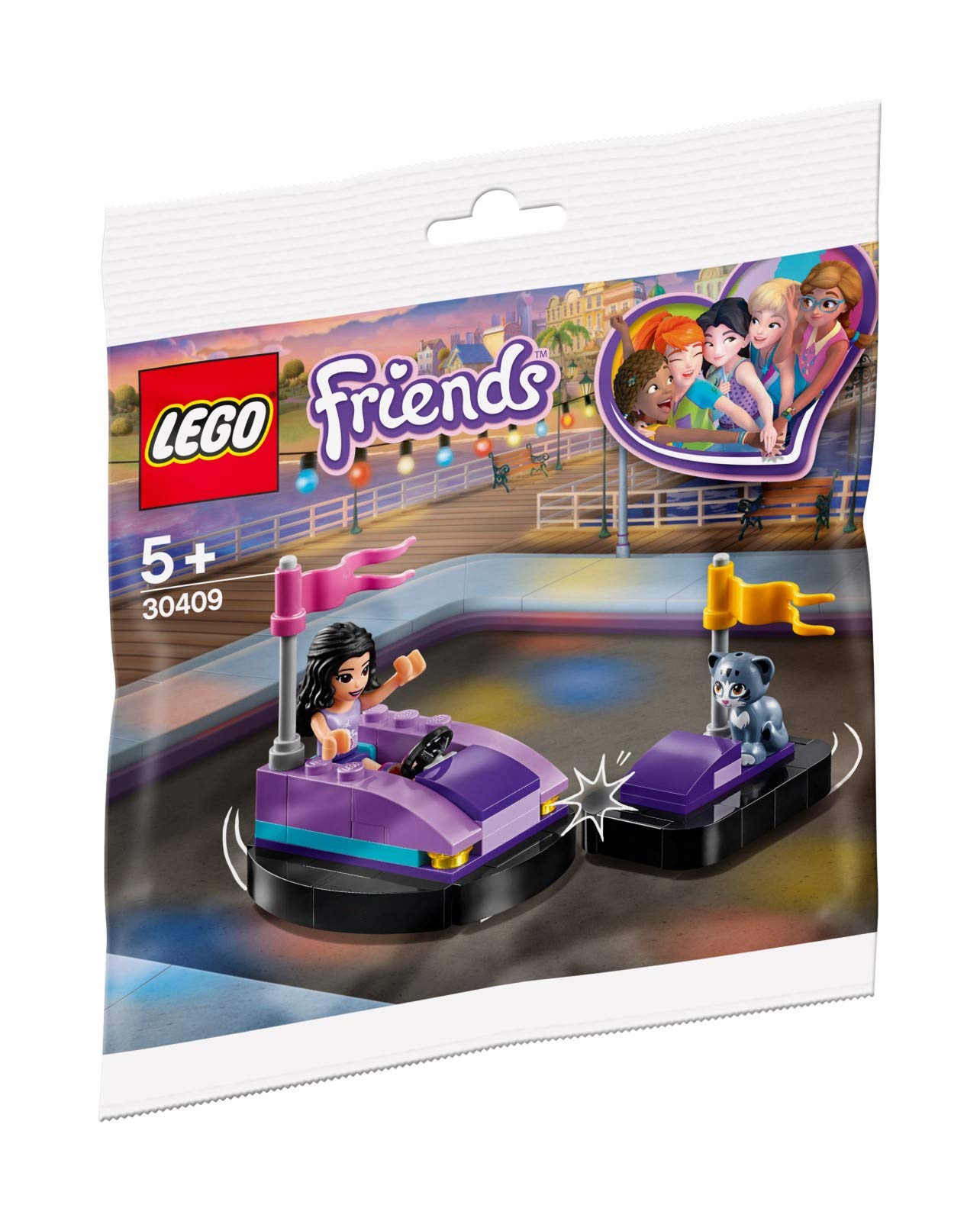 Friends Lego 30409 Emma with cat and 2 bumper cars (car in bumper car) polybag in original packaging