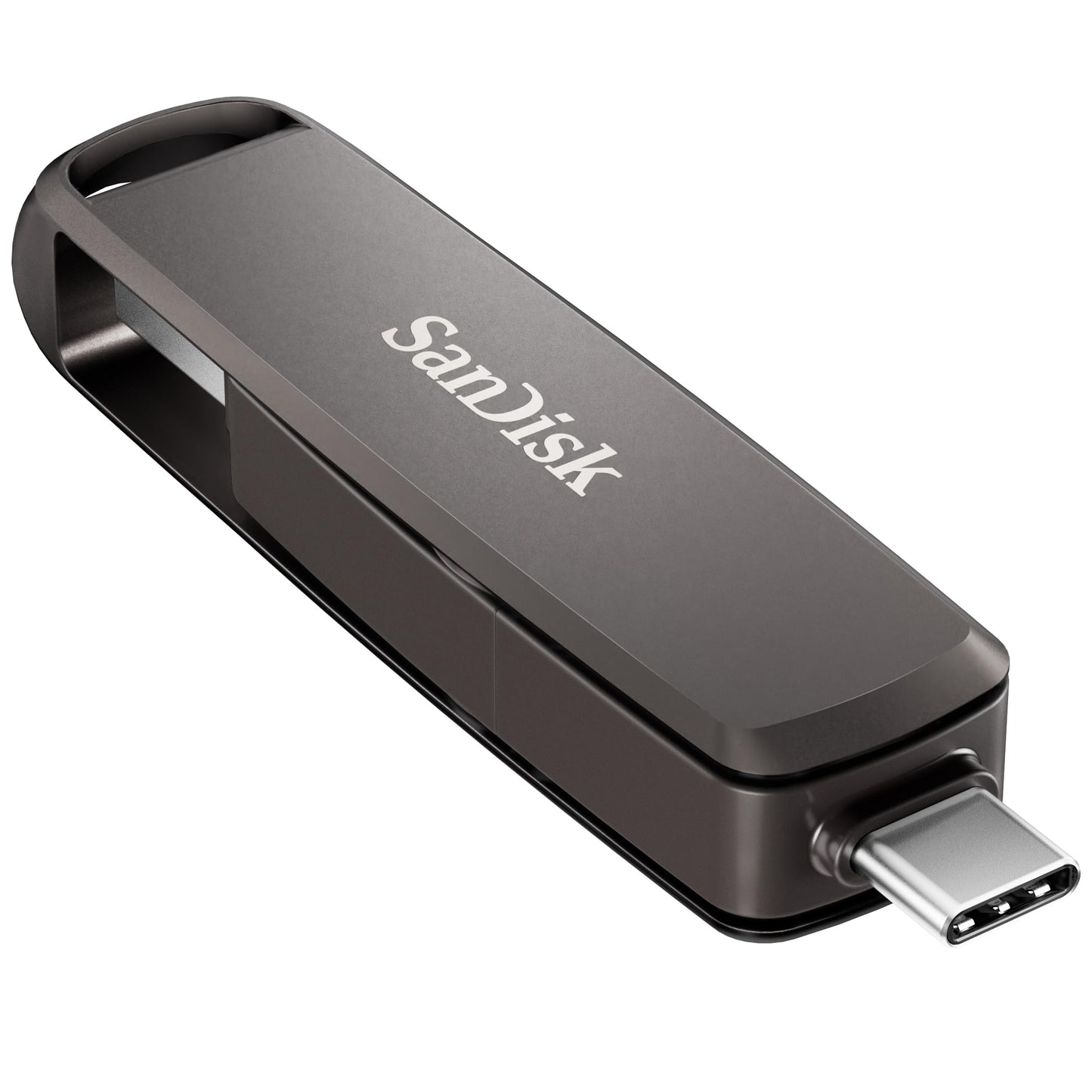 SANDISK Extreme PRO DUAL Drive 1 TB, flash drive 2-in-1 USB Type-A and USB Type-C, high performance, read speed up to 1000 MB/s, automatic backups, file management, metal housing, black - SDDDE1-1T00-G46