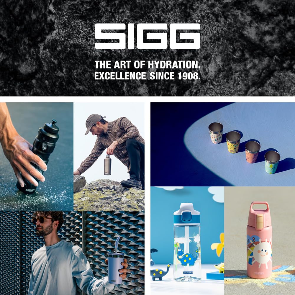 SIGG - Insulated drinking bottle - Thermos bottle Shield Therm One Multicolor Ocean - carbonated drinks - leak-proof - dishwasher safe - BPA-free - 90% recycled stainless steel - green - 0.75L - 6228.10