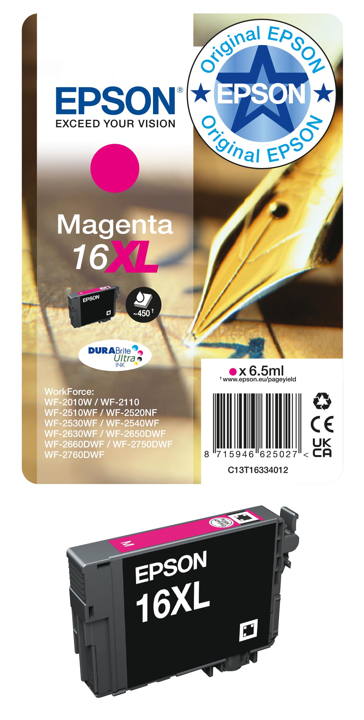 Epson 16XL Magenta (C13T16334012)