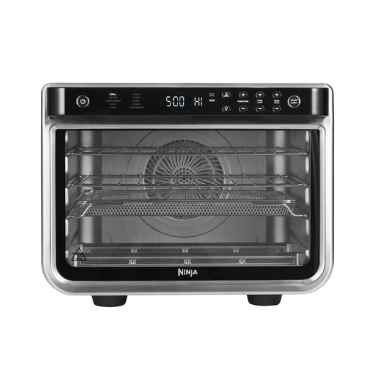 Ninja Foodi 10-in-1 Multifunction Oven, portable mini oven for countertops, multipurpose oven with 10 cooking functions; Air Fry, Roast, Grill, Bake, and more, Silver/Black DT200EU