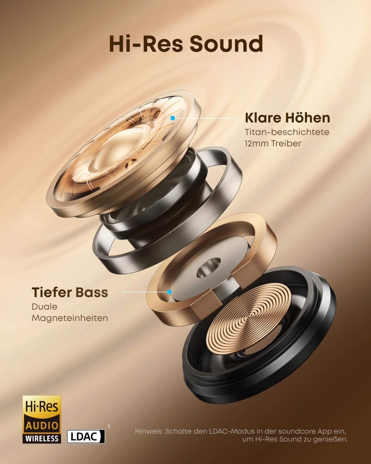 soundcore by Anker AeroClip, open-ear headphones, open-ring design, Hi-Res - A3388