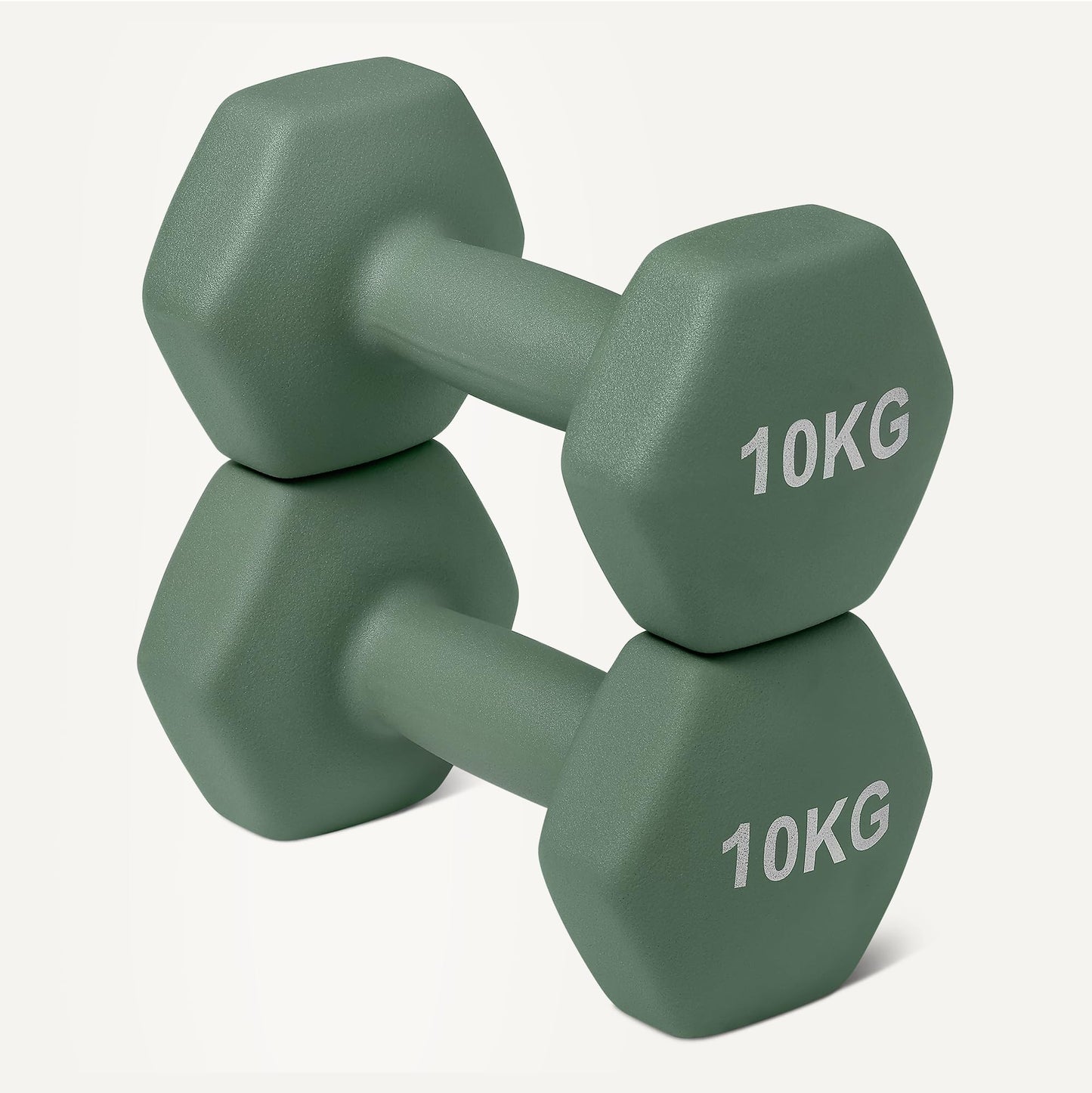 Amazon Basics Neoprene Dumbbell Weights Set, Pair of 10 kg - GND010