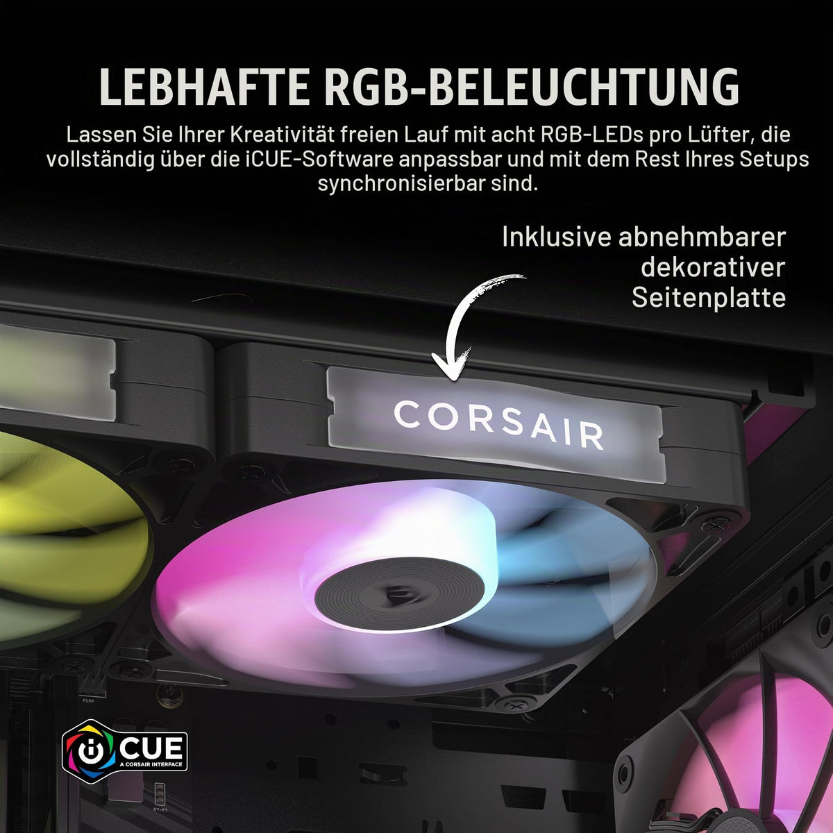 CORSAIR iCUE LINK RX140 RGB 140mm PWM Fans – Double Pack, Black - CO-9051020-WW