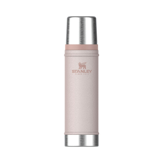 Stanley 1913 Classic Legendary Thermos Bottle 0.59L - Thermos Keeps Hot or Cold for 18 Hours - Stainless Steel Thermos Flask - BPA Free - Dishwasher Safe - Rose Quartz - 100000116116