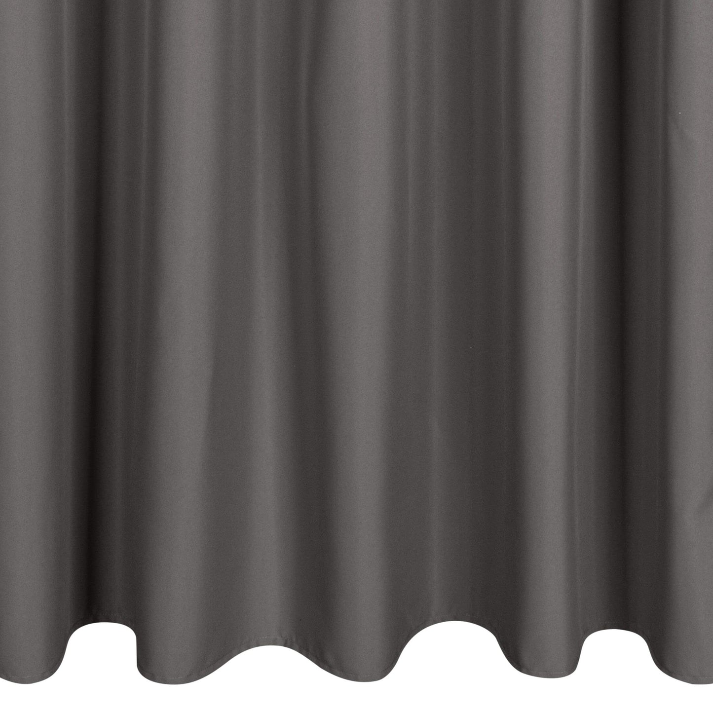 Eurofirany Garden Outdoor Curtain with Velcro Loops, 1 Piece, Opaque & Weatherproof, UV Protection, for Balcony Patio Pergola Gazebo, H240 x W155 cm, Dark Gray - ZAS/GARDEN