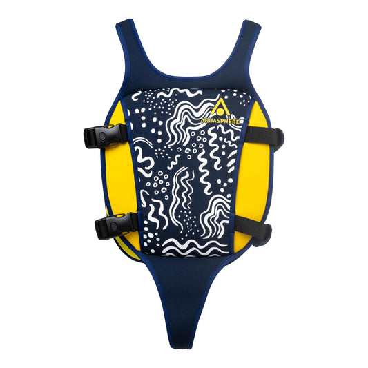 Aquasphere Life Jacket, Swimming Aid for Children, Neoprene Vest with Secure Grip on the Back, Buoyancy Vest for Children and Toddlers. - ST134EU0441L