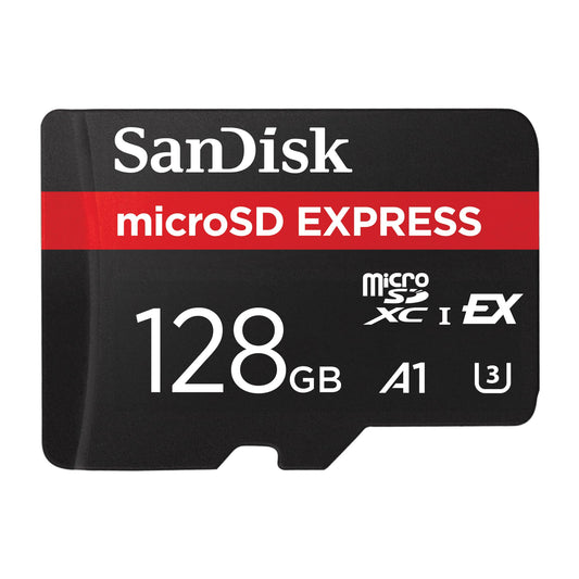 SanDisk microSD Express Memory Card 128 GB (Ideal for 4K - SDSQXFN-128G-GN4NN