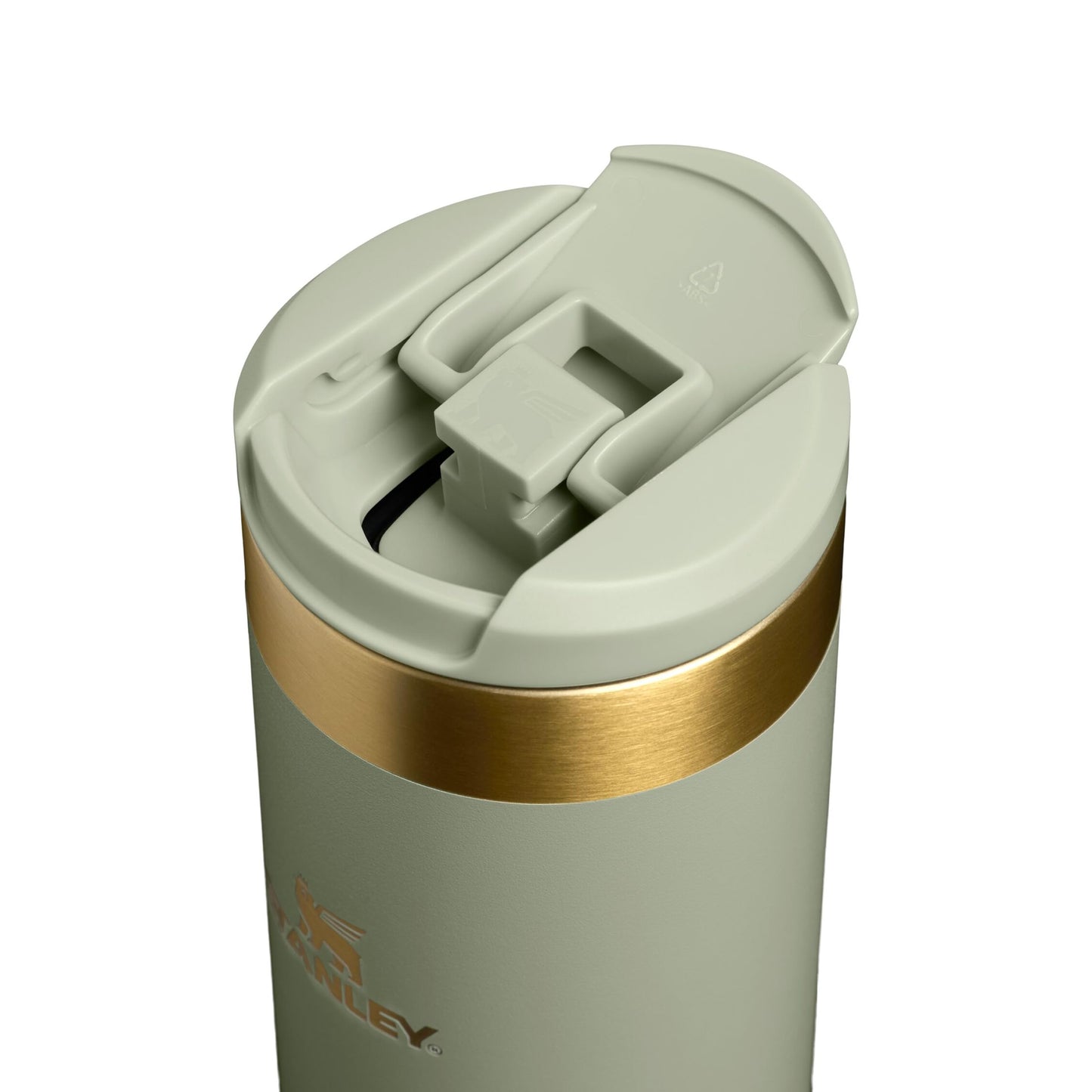 Stanley 1913 Aerolight Transit Thermo Mug 0.6L - Keeps Hot for 8 Hours - Dishwasher Safe - Coffee Mug To Go Leak-Proof - Compatible with Common Car Drink Holders - Juniper - 10-10789-195