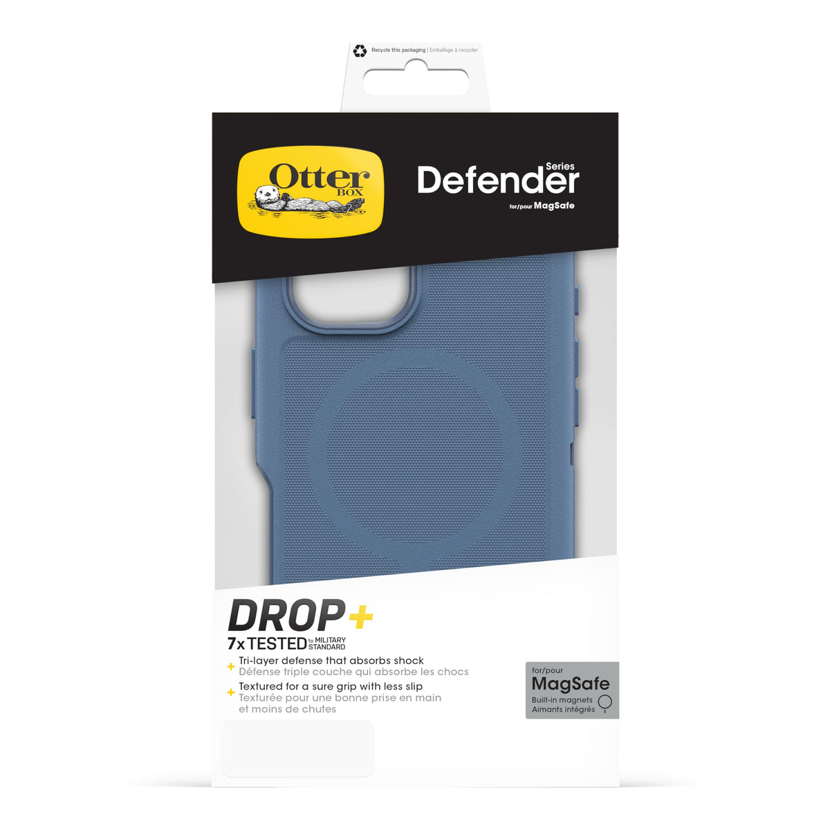 Husă OtterBox Defender MagSafe pentru iPhone 16, albastră - 77-95957