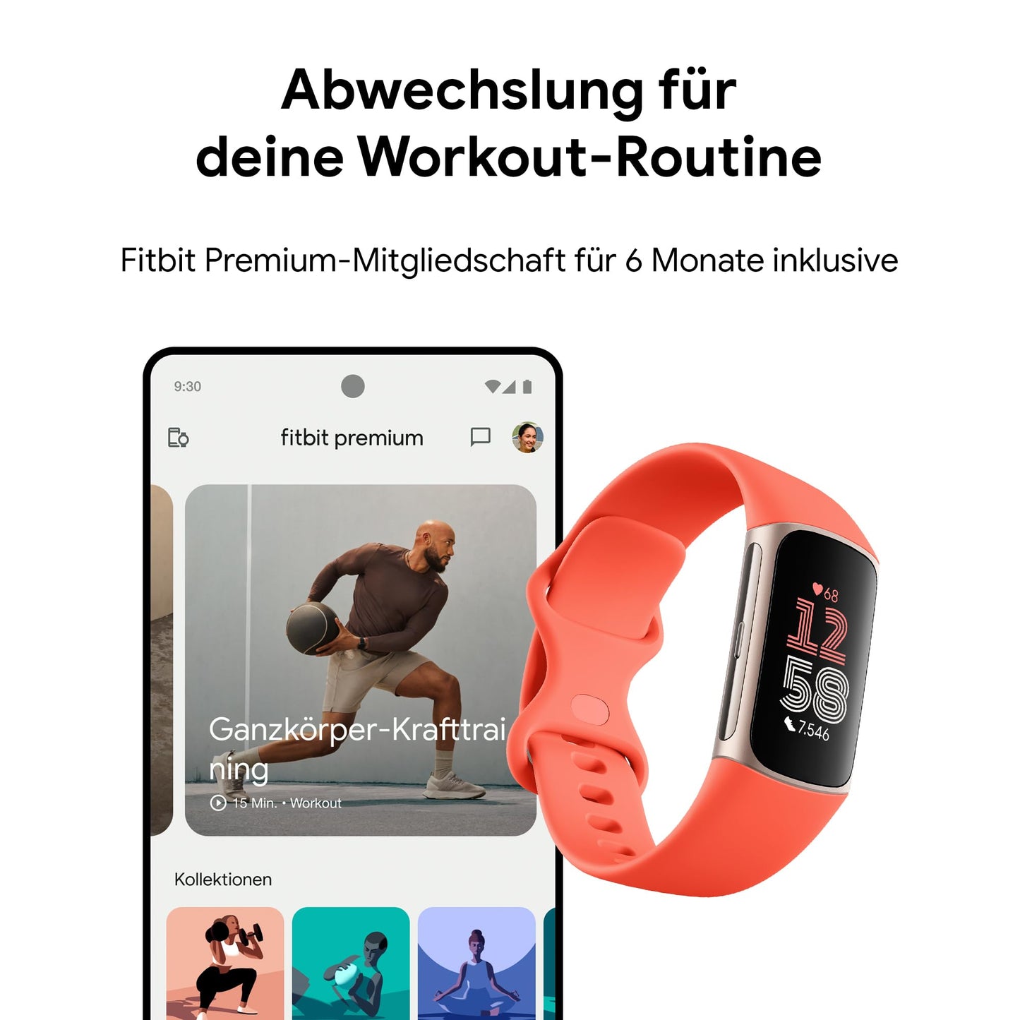 Google Fitbit Charge 6 activity tracker includes a 6-month premium - GA05184-EU