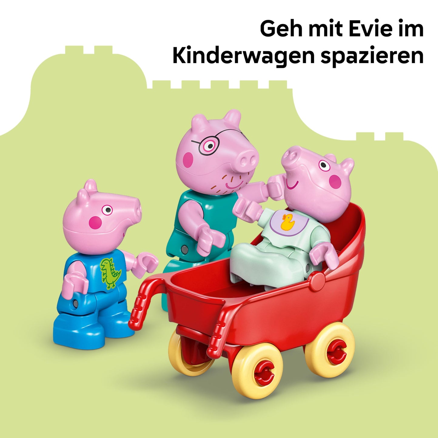 LEGO DUPLO Peppa Pig family house - educational toy to promote motor skills - Montessori toy with 5 figures & dollhouse accessories - gift for girls and boys aged 2 and over - 10467