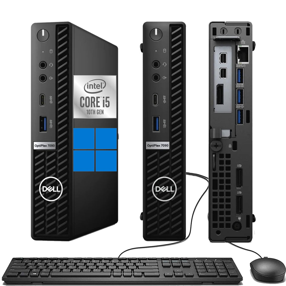 Dell OptiPlex 7090 Micro Desktop Computer PC i5-10500t Win11(Renewed)