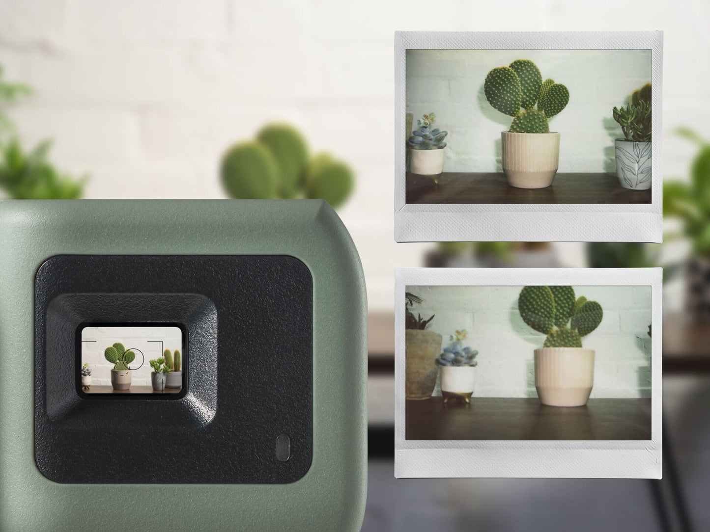 FUJIFILM instax Wide 400™ instant camera | Analog instant camera for large instant photos with self-timer & selfie function - retro design, ideal for parties, travel & memories | Green - 16284123