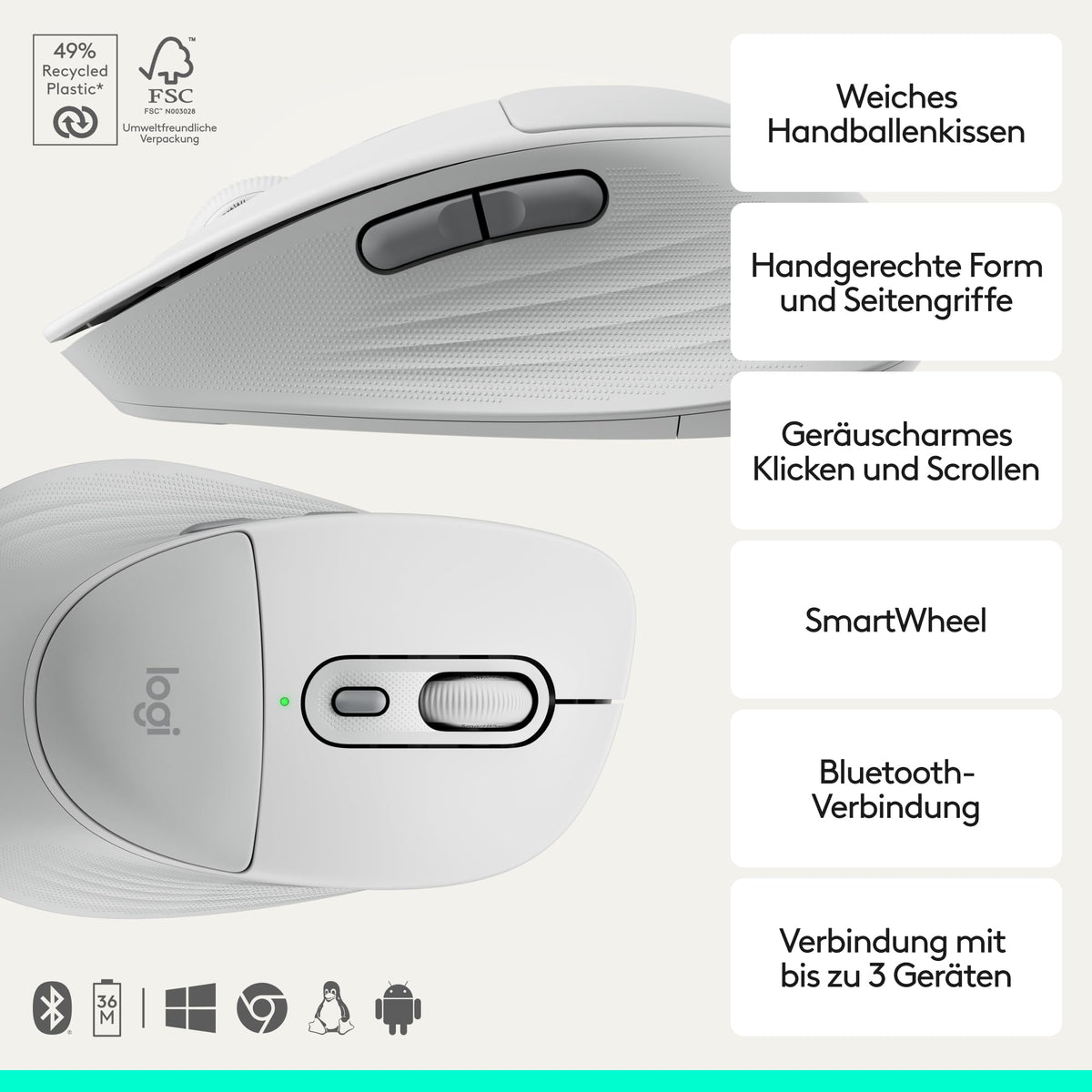 Set tastatură și mouse Logitech Signature Comfort Plus Combo MK880, fără fir - 920-014025