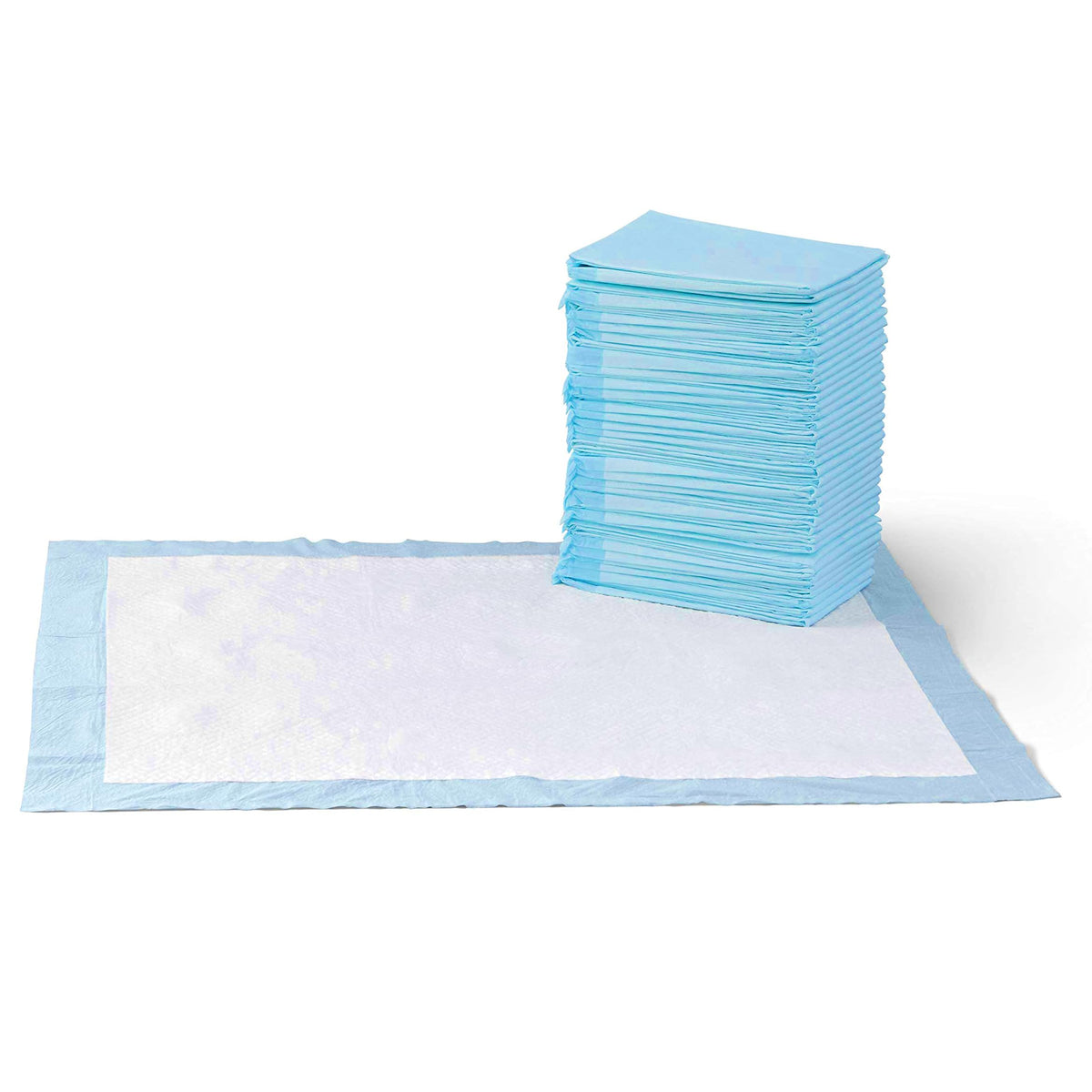 Amazon Basics Puppy Pads XL, 5-layer leak-proof, 40 pieces, Blue - XL40