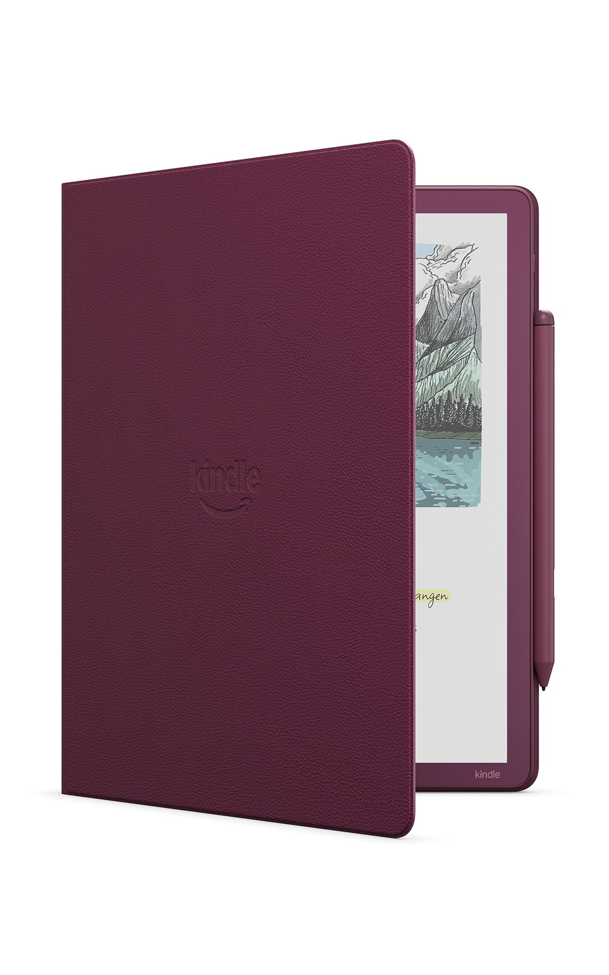 Now new: Elegant Amazon Kindle Scribe flip case with magnetic attachment, slim protective case - premium leather - 53-101865