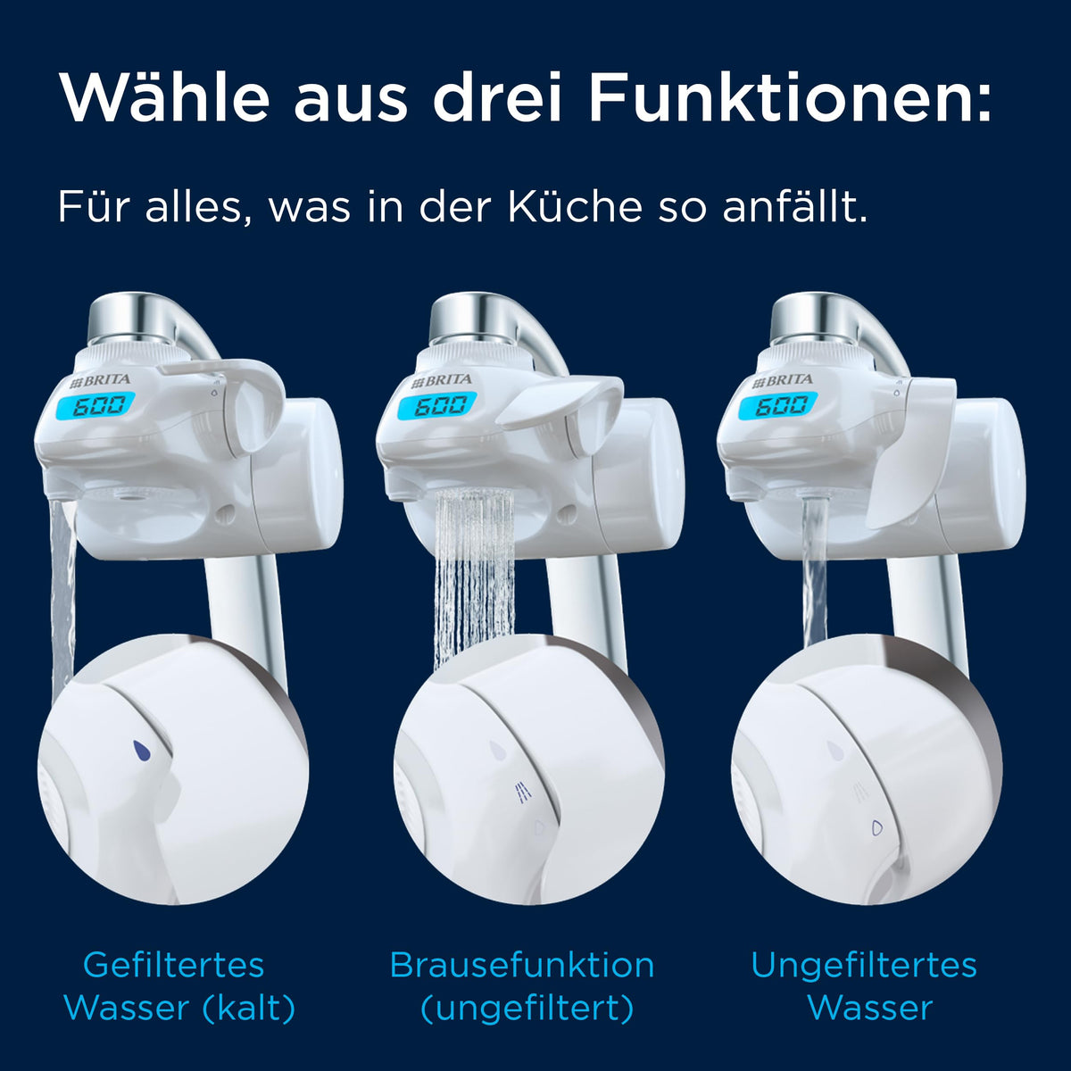 BRITA ON TAP Pro sistem de filtrare a apei pentru robinet, 1x filtru V-MF - 1052073