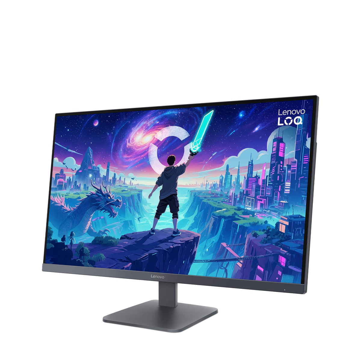 Lenovo LOQ 32Q-10 | 31.5'' QHD WLED Gaming Monitor | 2560x1440 | 16:9 | 180Hz | 0.5ms Response Time | HDMI 2.1 | DisplayPort | 3-Sided Near Edgeless Panel | VESA Adaptive Sync | AMD FreeSync | Gray - 68F7GAC1E5