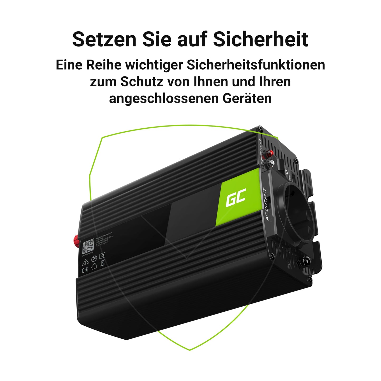 Green Cell 1000W/2000W 12V to 230V Volt Car Voltage Converter Inverter Power Solar Inverter DC AC Converter Current Converter Vehicles Caravan Car Modified Sine Wave Car Charger - INV08