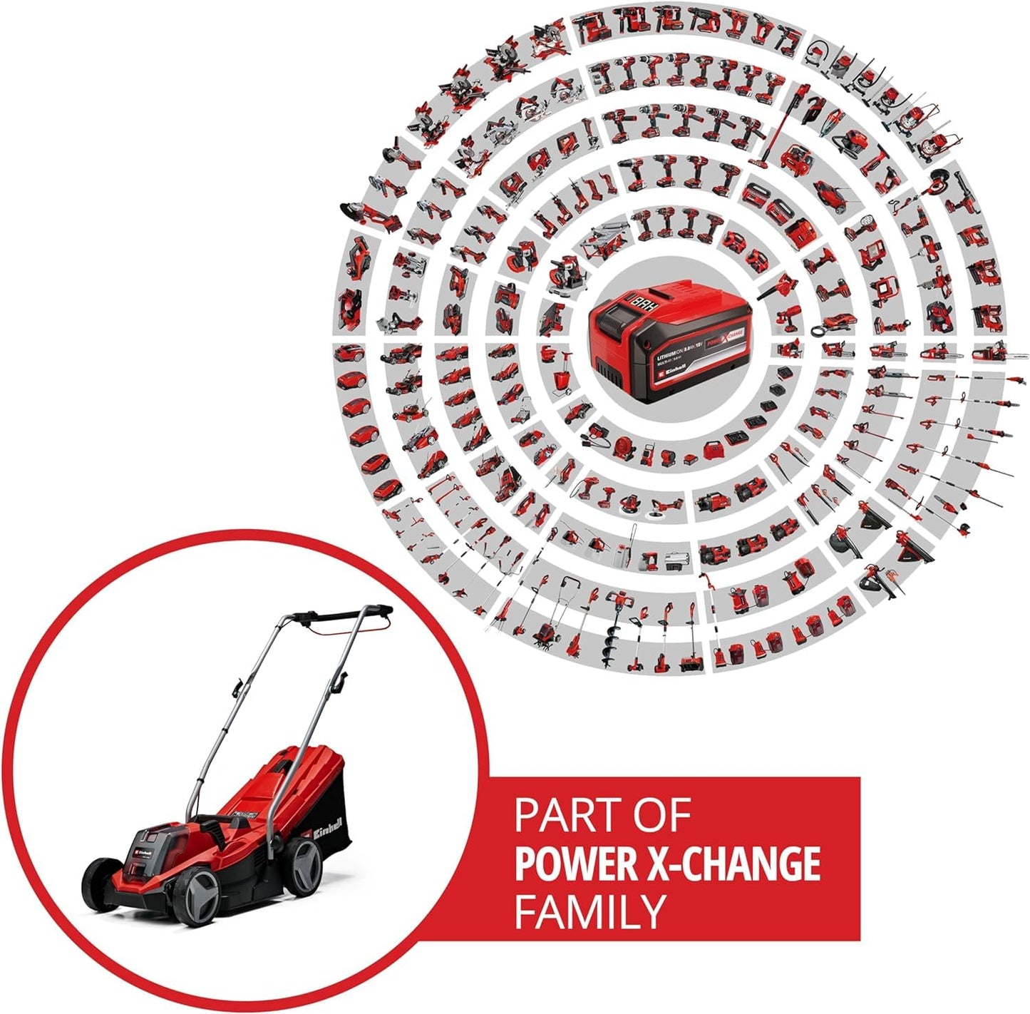 Einhell cordless lawnmower GE-cm 18/33 Li-Solo Power - 3413266.00