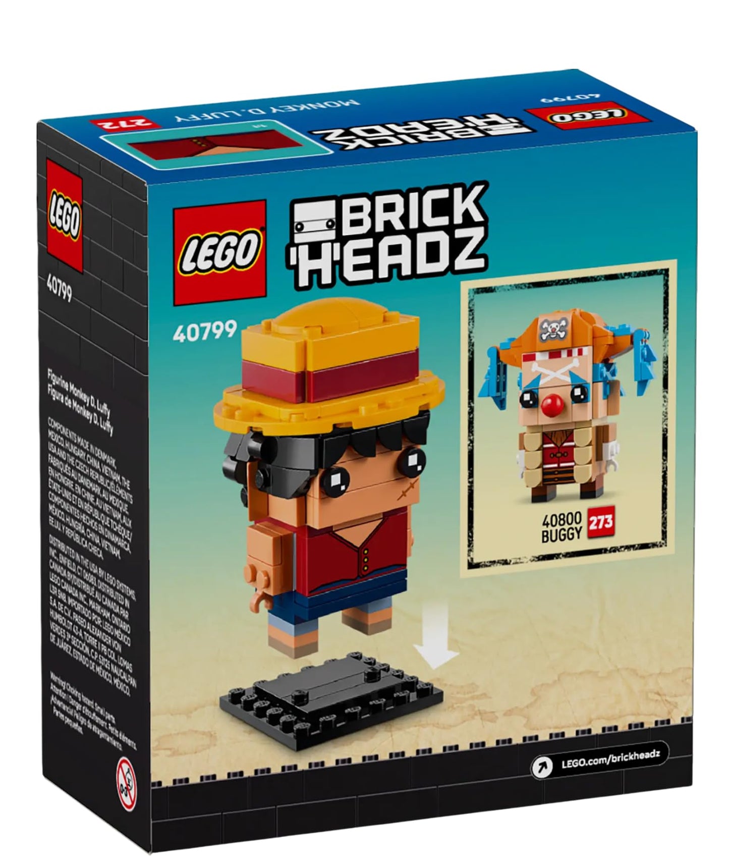 LEGO® BrickHeadz 40799 Monkey D. Luffy Figure One Piece