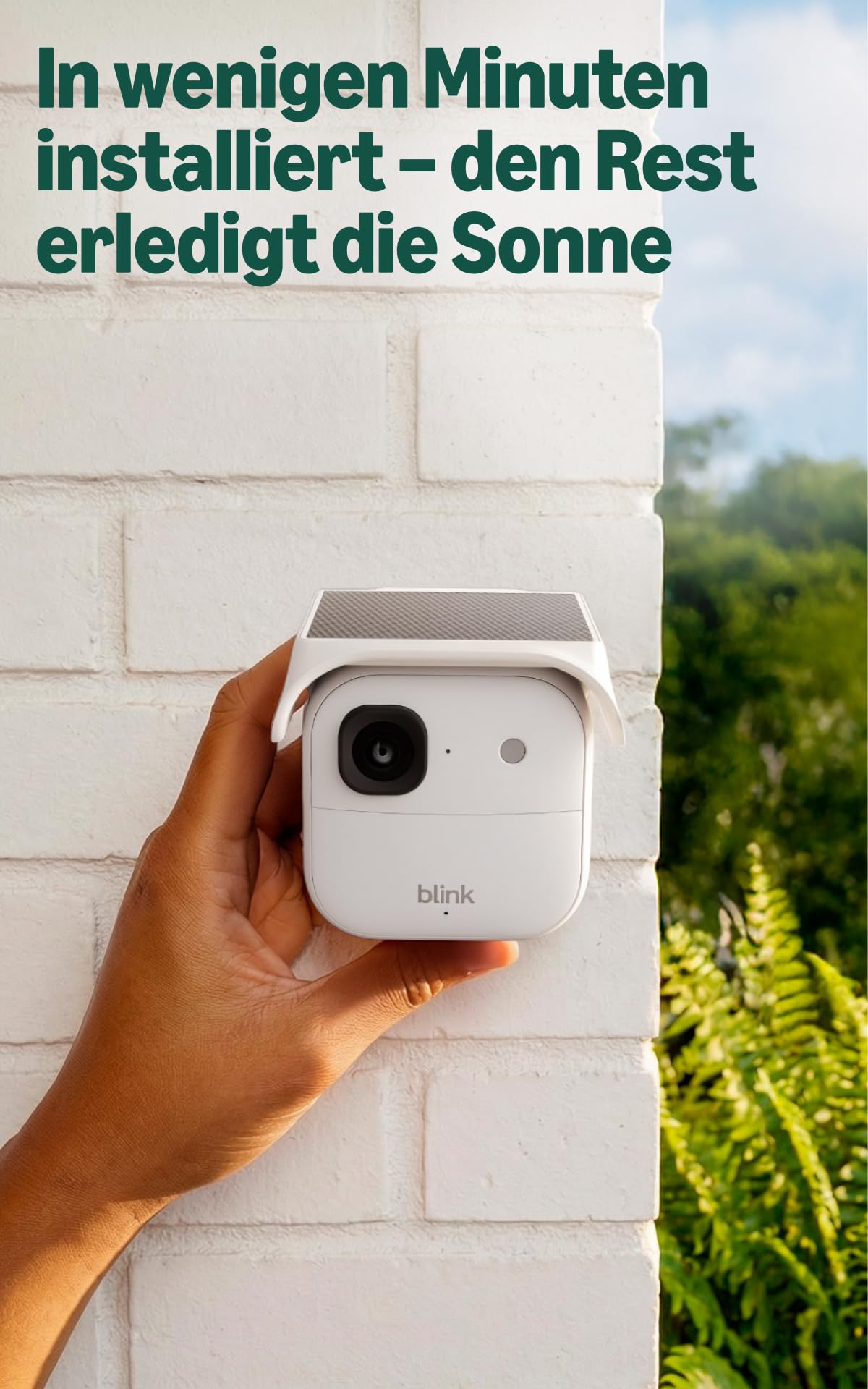 Blink Solaris battery pack (latest gen.) | Accessories for smart security cameras Outdoor Camera 4 and Outdoor Camera 2K+ | Solar powered | Set up in minutes | (White) - BAS0430U