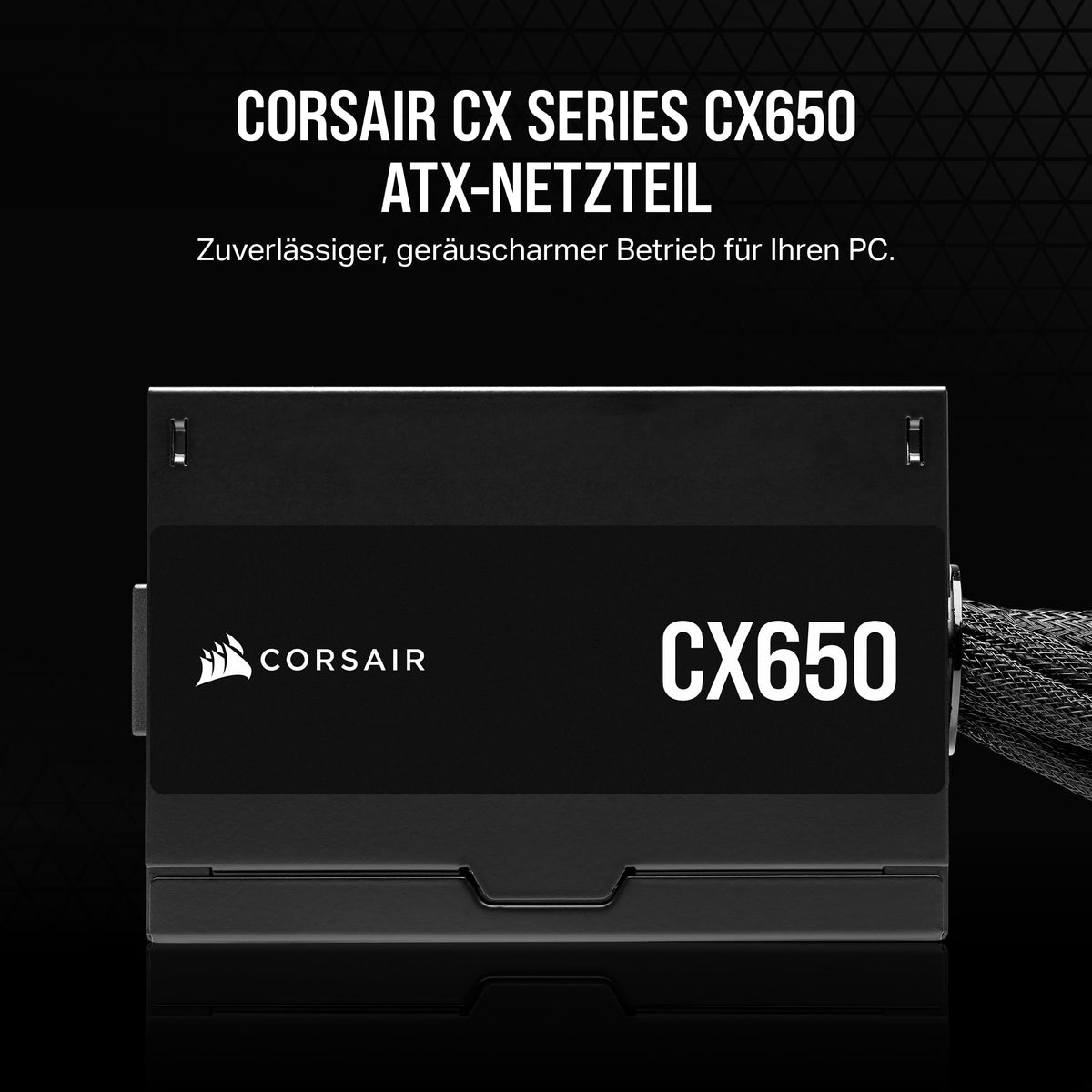 CORSAIR CX650 ATX 650W EU Power Supply - Black - CP-9020278-EU
