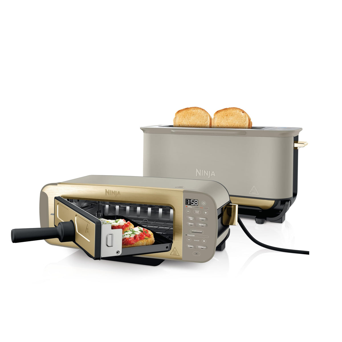 Ninja Foodi 3-in-1 Toaster, Electric Grill with Lid, ST202EUSTGD