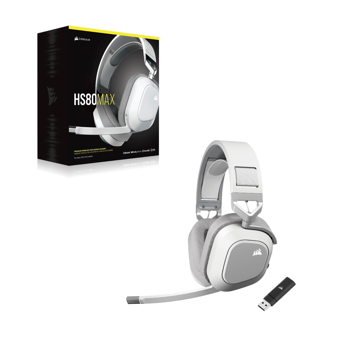 CORSAIR HS80 MAX WIRELESS Multiplatform Gaming Headset CA-9011296-WW