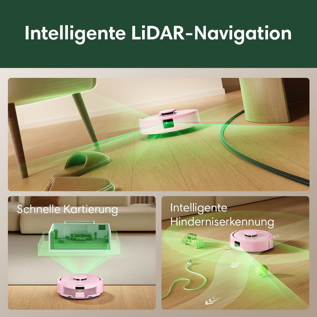 iRobot Roomba Mini aspirator robot cu funcție de ștergere, bază AutoEmpty, LiDAR - F155640