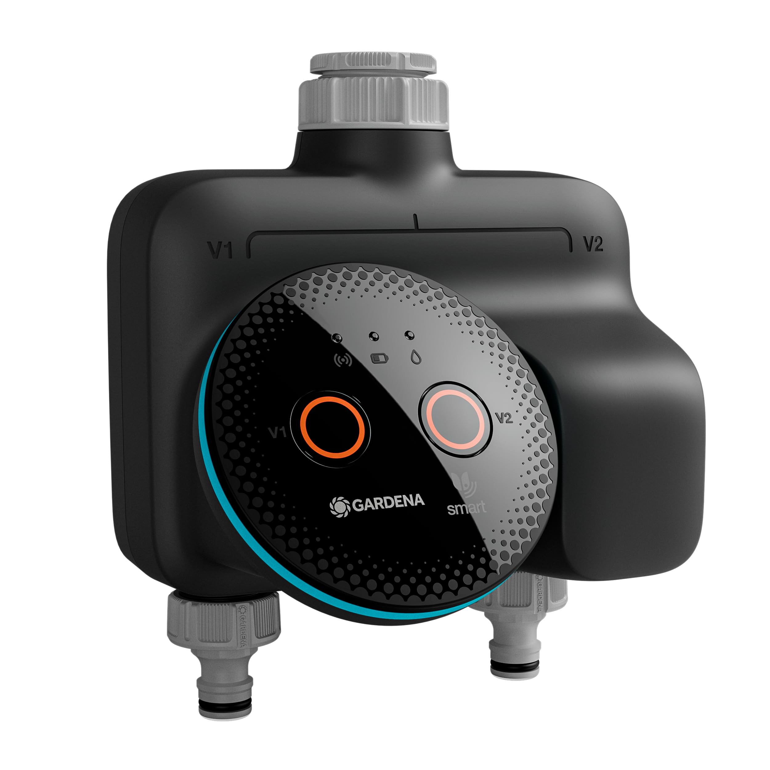Gardena smart Dual Water Control irrigation controller; smart: Data-controlled irrigation*, Smart Home Integration*, For two independent garden areas, High-quality valve technology (19034-20)