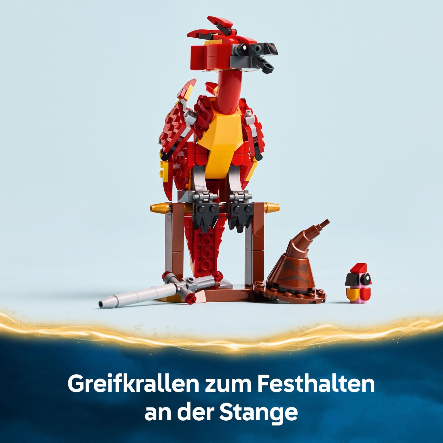 LEGO Harry Potter Fawkes: Dumbledore's Phoenix Toy with Sorting Hat, Gryffindor Sword & Baby Fawkes - Birthday Gift for Girls and Boys Ages 8 and Up - 76448