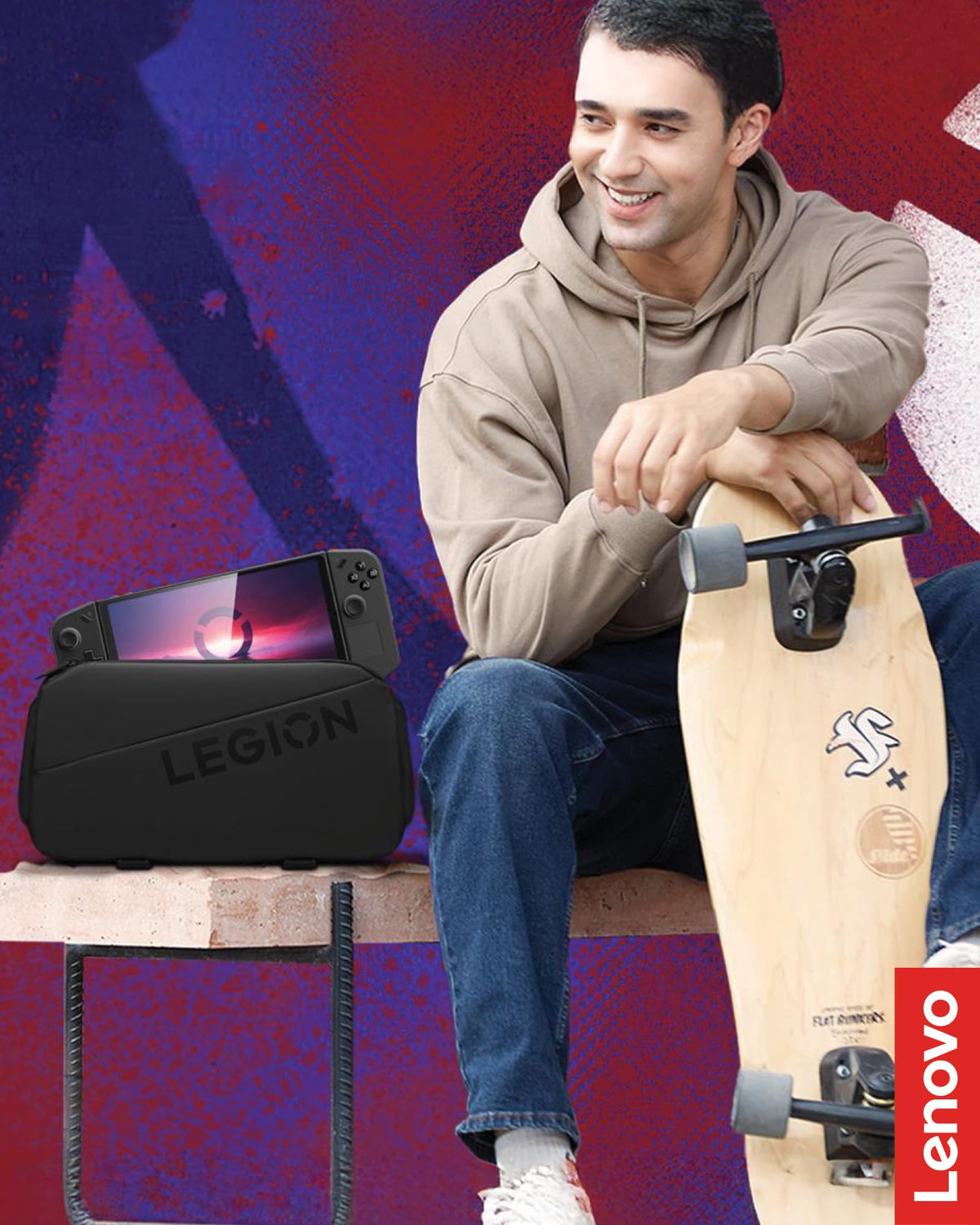 Lenovo Legion Geantă de umăr | Legion Sling Bag | Potrivit pentru Legion Go și Legion Go2 | Negru - GX41S14777