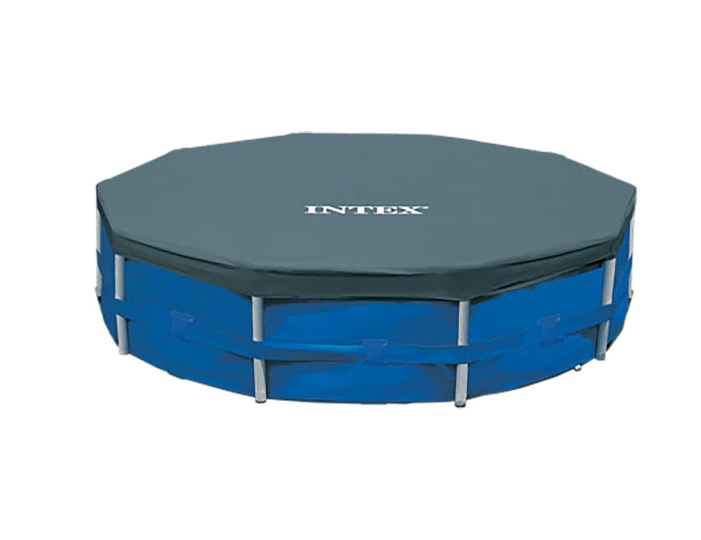 Intex Round Pool Cover - Pool tarpaulin - For Metal and Prism Frame Pool 58108 Blue 10 ft - 28030