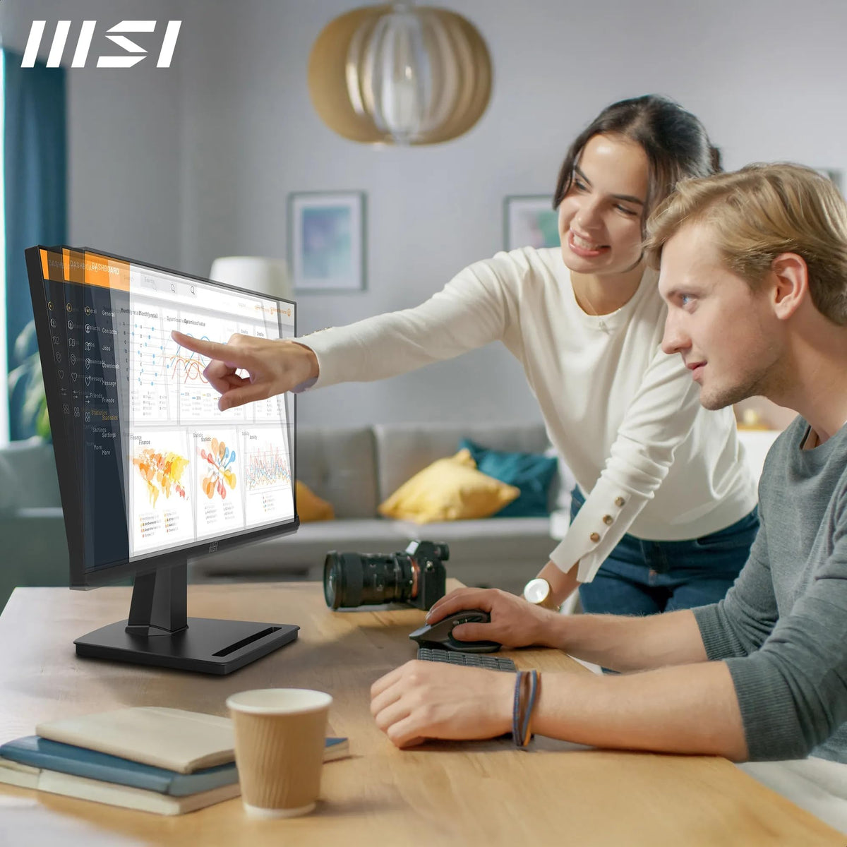 MSI PRO MP225A E12VL Monitor de computer de 22 inch FHD, 1920 x 1080 VA, 144 Hz, 1 ms, Adaptive-Sync, Eye Care, HDMI 1.4b, înclinabil, suport VESA, negru - 4711377402903