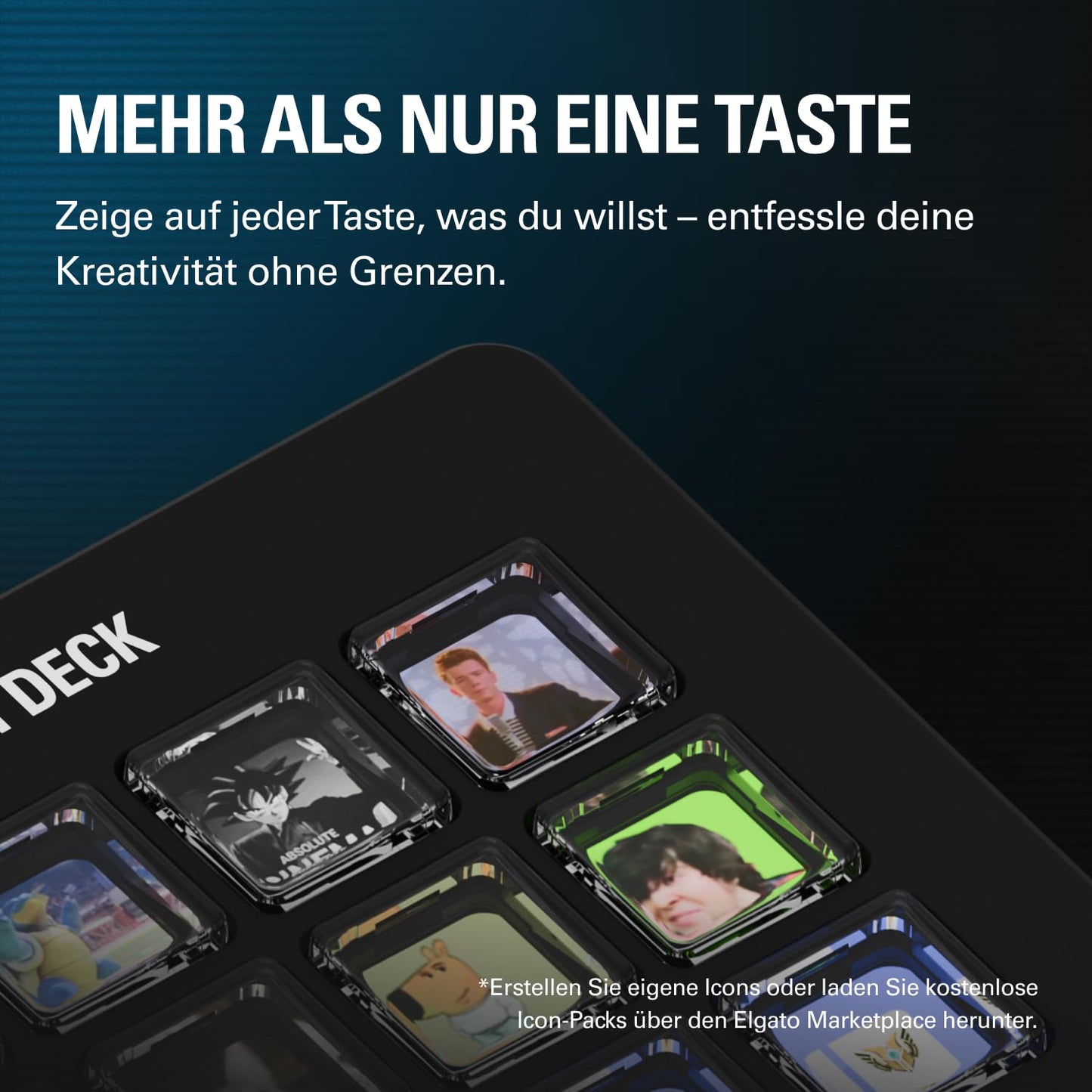 Elgato Stream Deck Scissor Keys, Workflow Controller - 20GBL9901