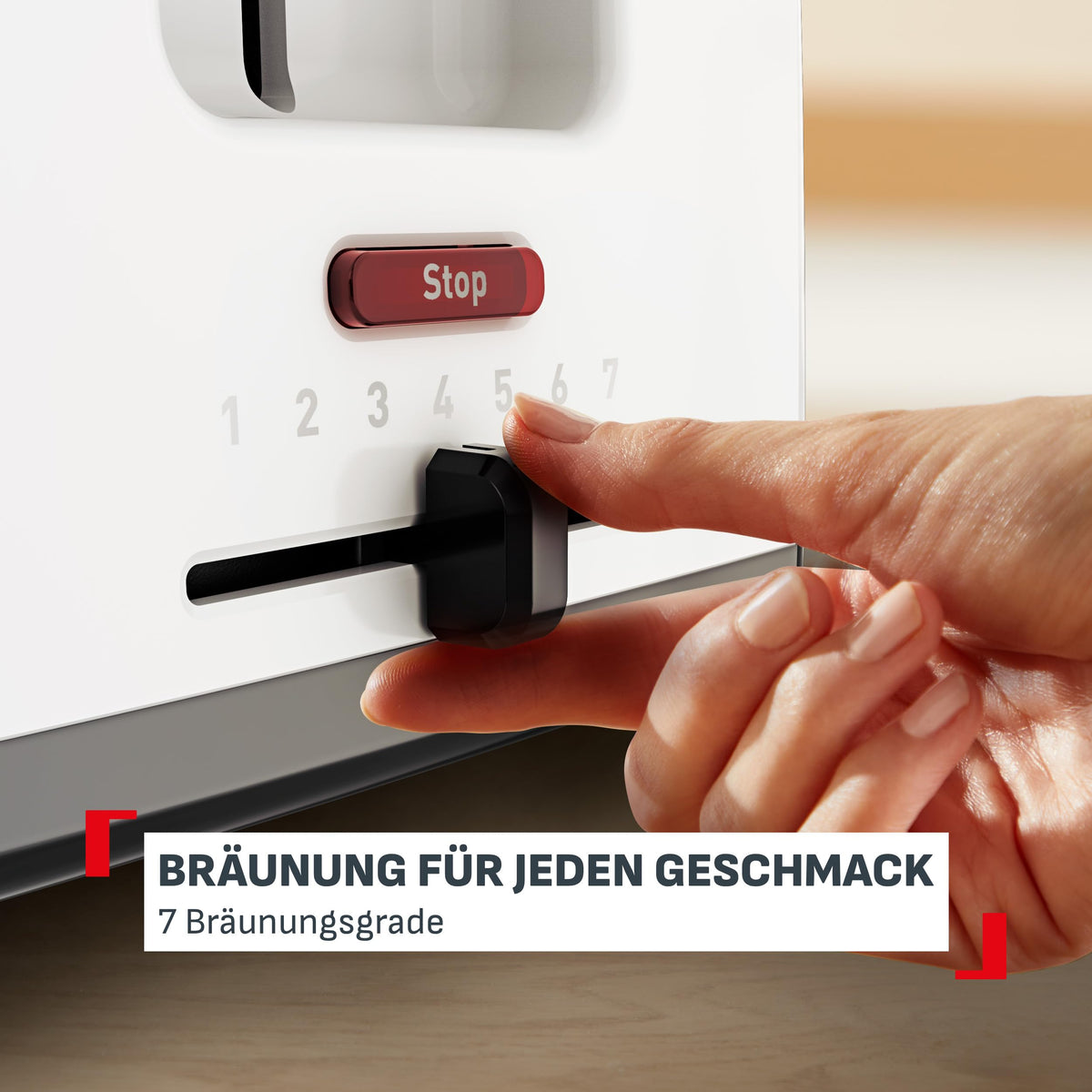 Tefal Vita Double Slot Toaster, with Bun Warmer, Extra Wide Slots - TT1A21E0
