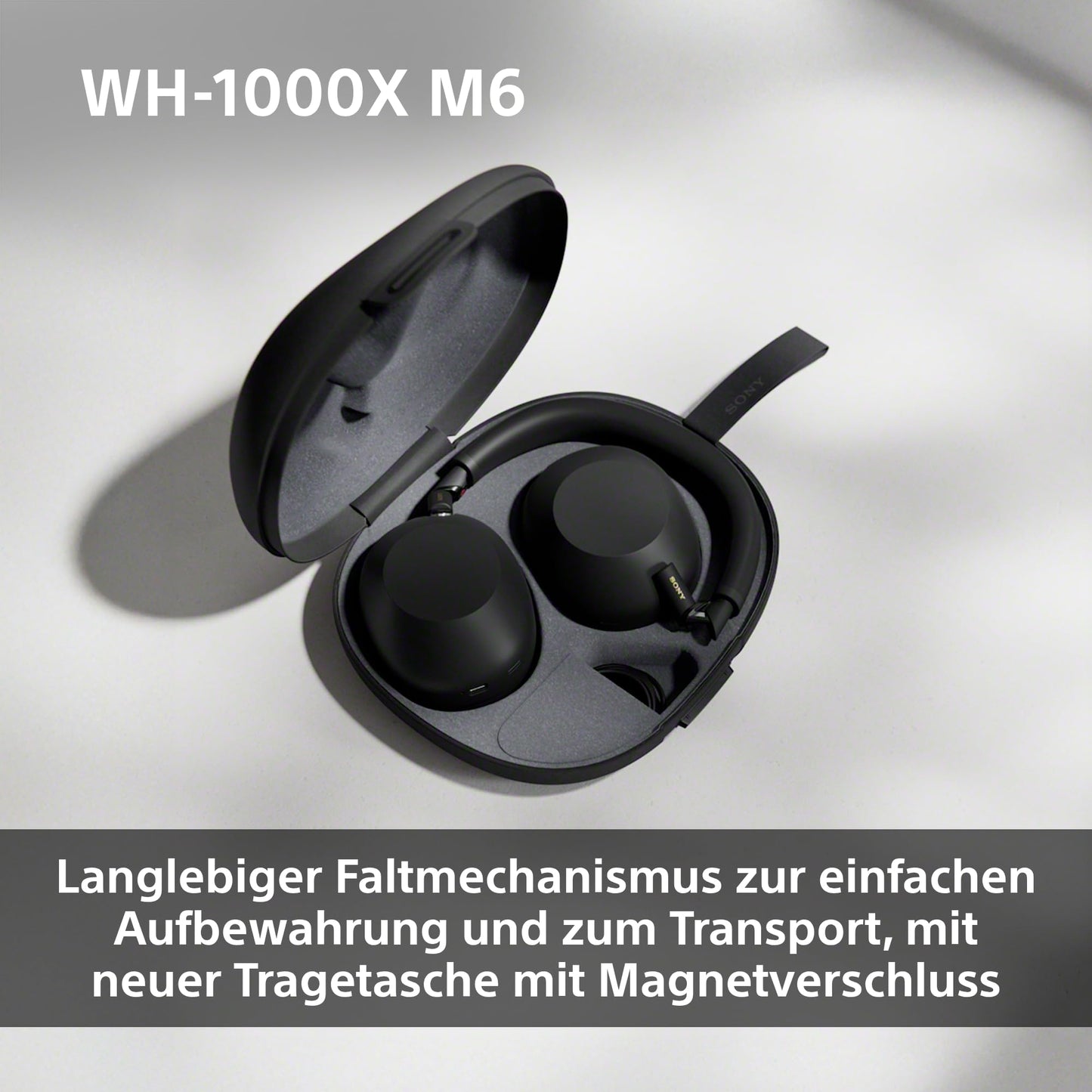 Sony WH-1000XM6 Wireless Noise Canceling Headphones, Signature Hi-Res Sound, Bluetooth Headphones, Comfort, Foldable Design, Magnetic Carrying Case, 30 Hour Battery NC On, iOS & Android - Silver - WH1000XM6S.CE7